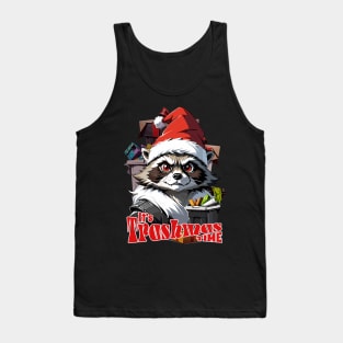 raccoon Christmas Trashmas Tank Top